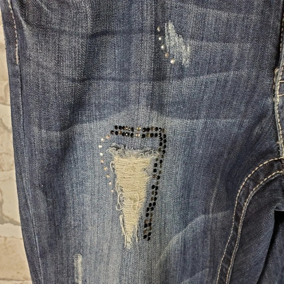 Seven7 Luxe Jeans Sully  Blue 14 Stretch Bootcut NWT - Picture 8 of 15